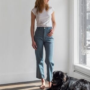 Jesse Kamm Handy Pant in Navy/White Stripe size 4 NWT